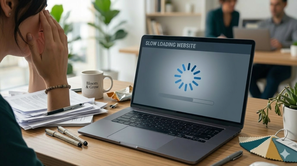 slow business website frustrating